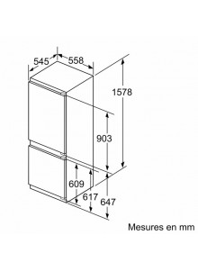 Frigo congélateur encastrable BOSCH KIS77AFE0 157cm