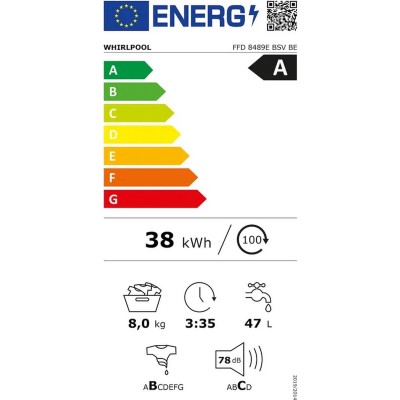 Lave linge WHIRLPOOL FFD 8489E BSV BE