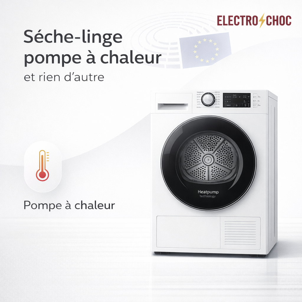 Sèche-linge : depuis le 1er juillet 2025, l’Europe tourne la page des modèles “à résistance” — ce que ça change vraiment (surtout si il est dans votre garage) Image