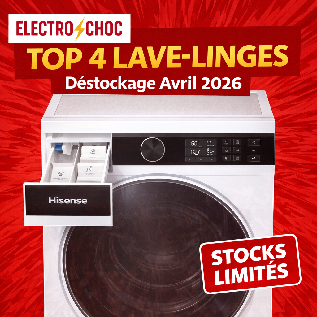 ⚡ Top 4 des Meilleurs Lave-Linges en Avril 2026 — Les Bons Plans Electro Choc Image