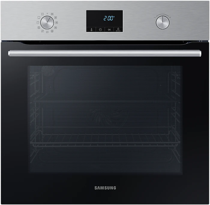 Four encastrable SAMSUNG NV68A1170BS/EF — 68 L — Pyrolyse — Chaleur tournante True Convection — Classe A — Porte triple vitrage — Inox 60 cm
