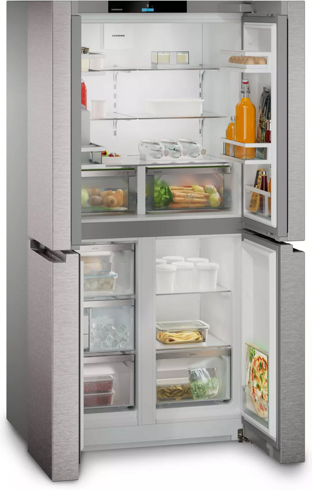 Réfrigérateur américain multi-portes Liebherr Msdd 9012 Pure NoFrost — 576 L, French Door 4 portes, EasyTwist-Ice et VarioTempZone