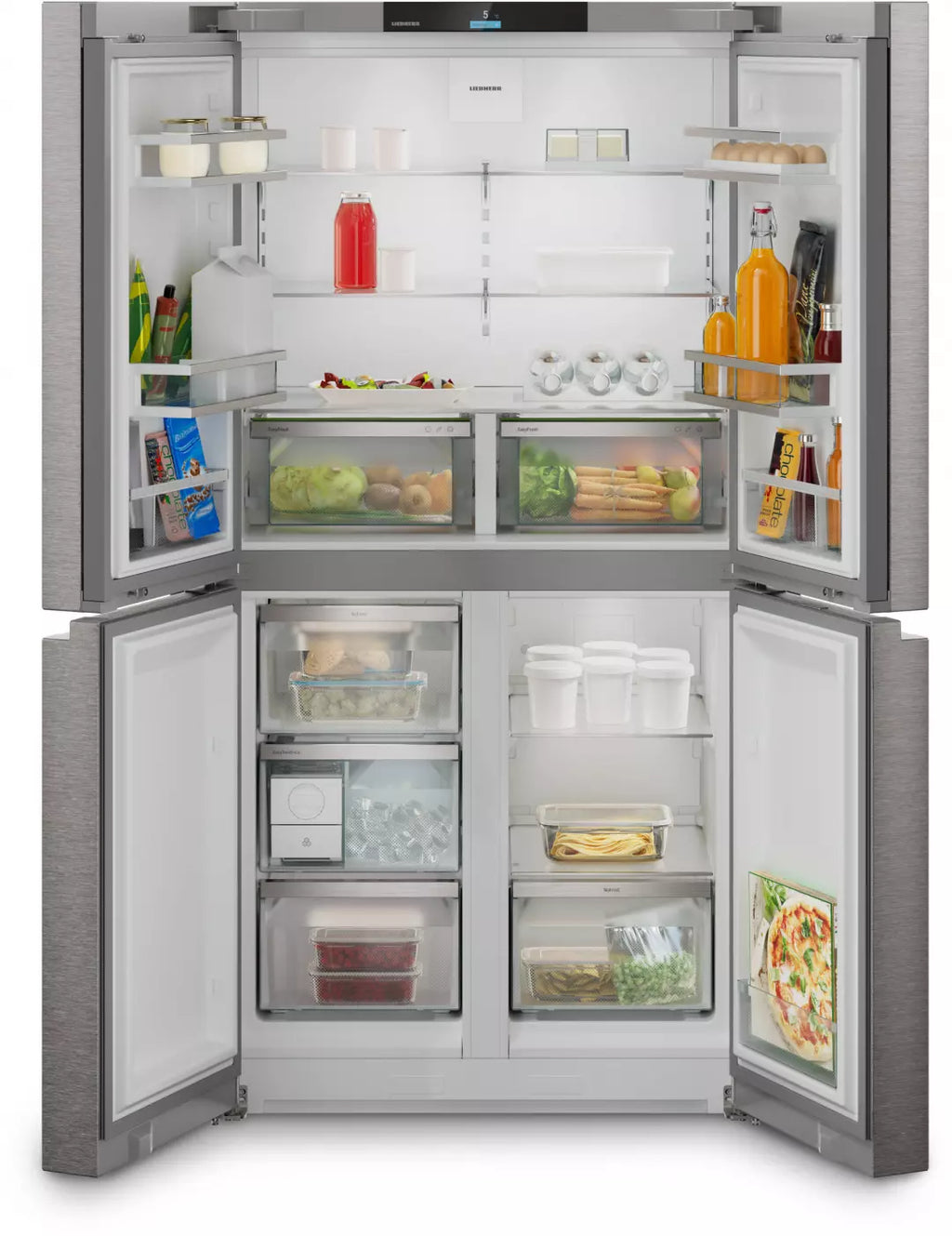 Réfrigérateur américain multi-portes Liebherr Msdd 9012 Pure NoFrost — 576 L, French Door 4 portes, EasyTwist-Ice et VarioTempZone