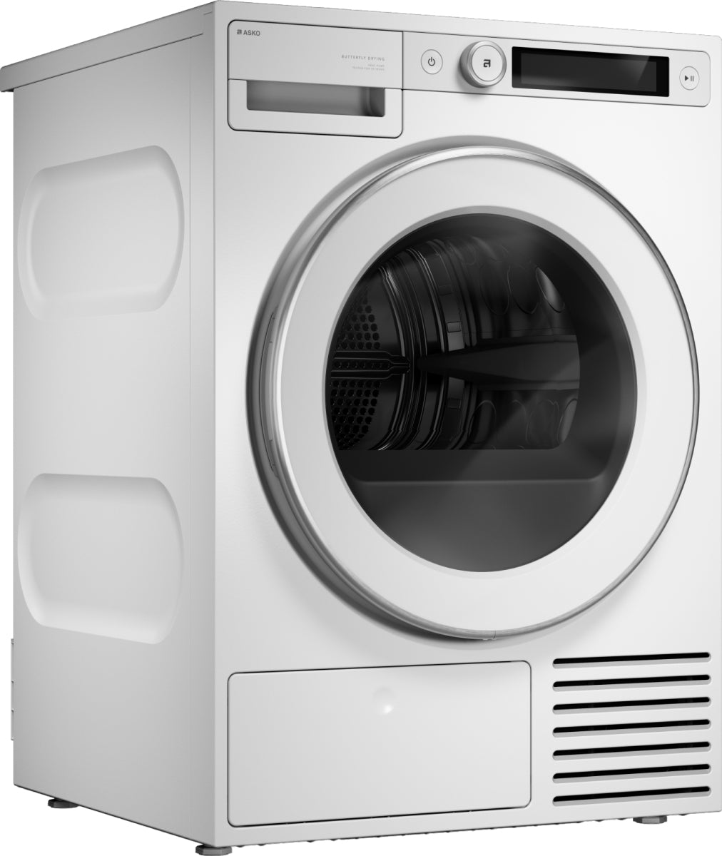 Sèche-linge pompe à chaleur Asko T509HRW — 9 kg, 18 programmes, 59 dB, classe énergétique B