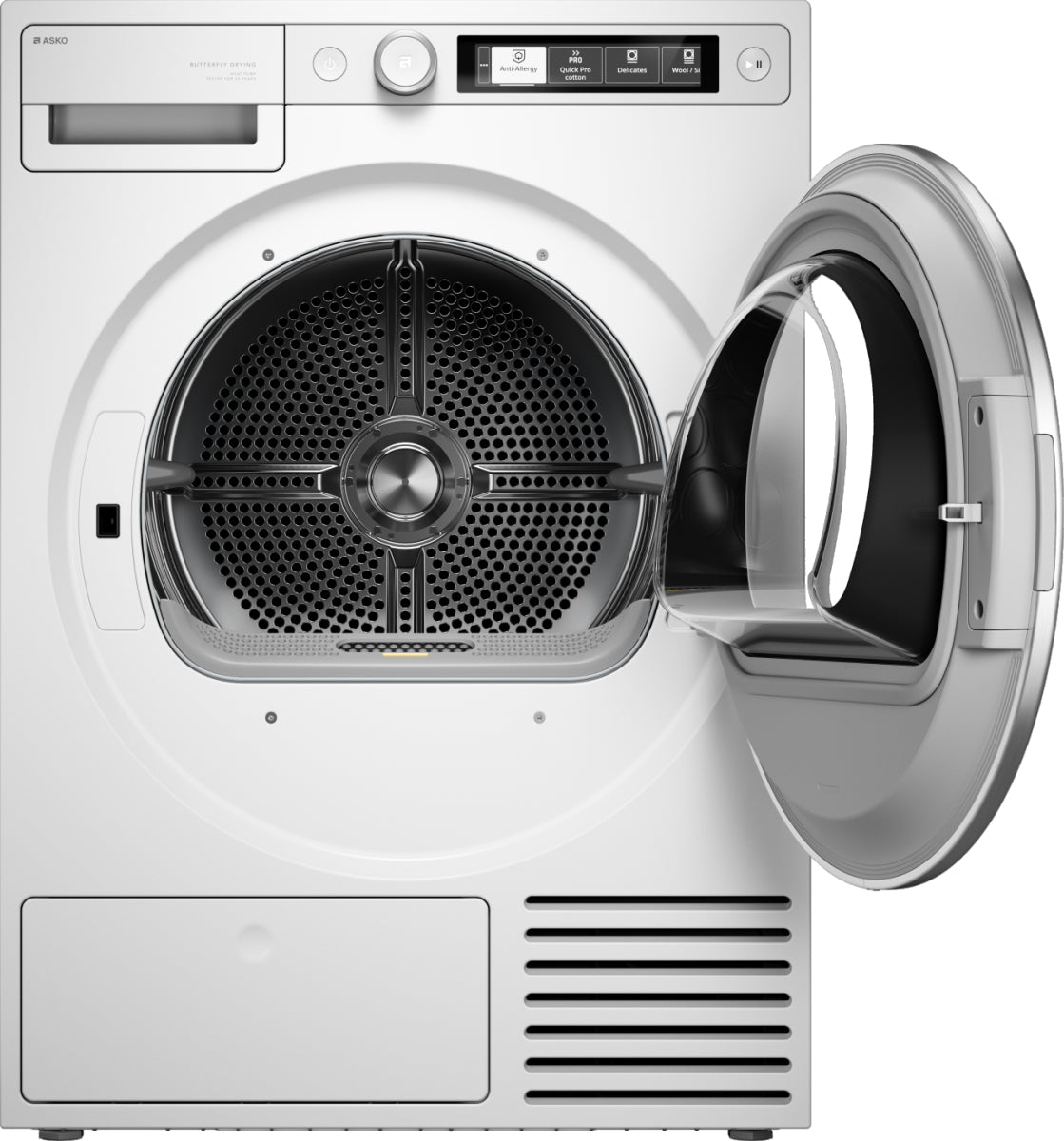 Sèche-linge pompe à chaleur Asko T509HRW — 9 kg, 18 programmes, 59 dB, classe énergétique B