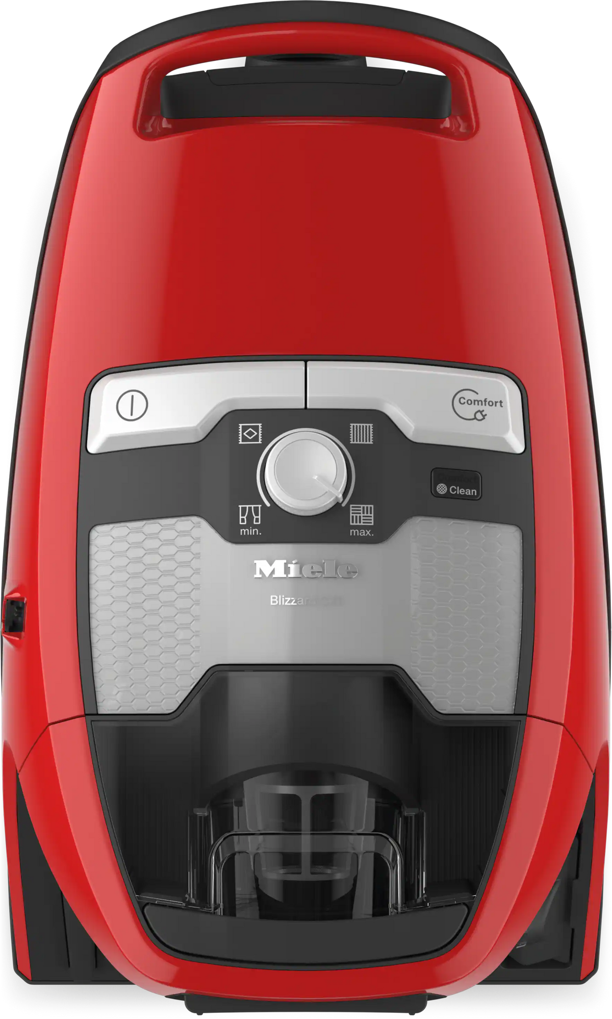 Aspirateur traîneau sans sac Miele Blizzard CX1 Cat & Dog (rouge orangé) — Technologie Vortex 890 W, filtre HEPA Lifetime, turbobrosse, rayon d’action 11 m, bac 2 L | Electro‑Choc