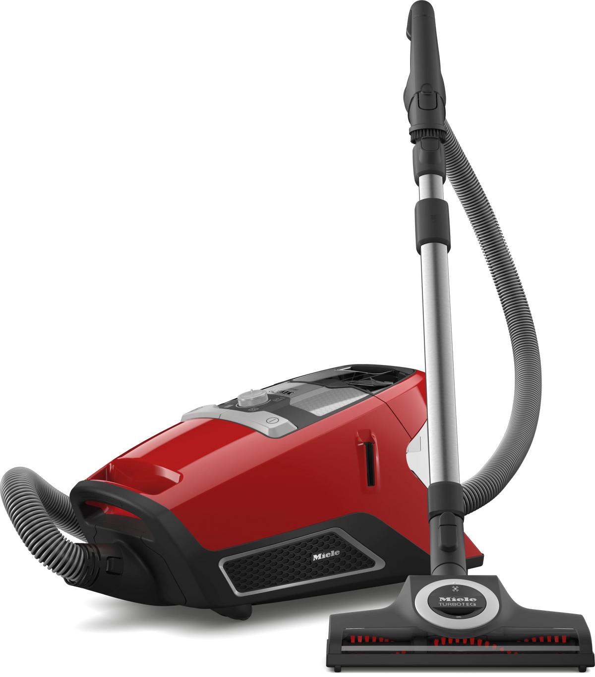 Aspirateur traîneau sans sac Miele Blizzard CX1 Cat & Dog (rouge orangé) — Technologie Vortex 890 W, filtre HEPA Lifetime, turbobrosse, rayon d’action 11 m, bac 2 L | Electro‑Choc
