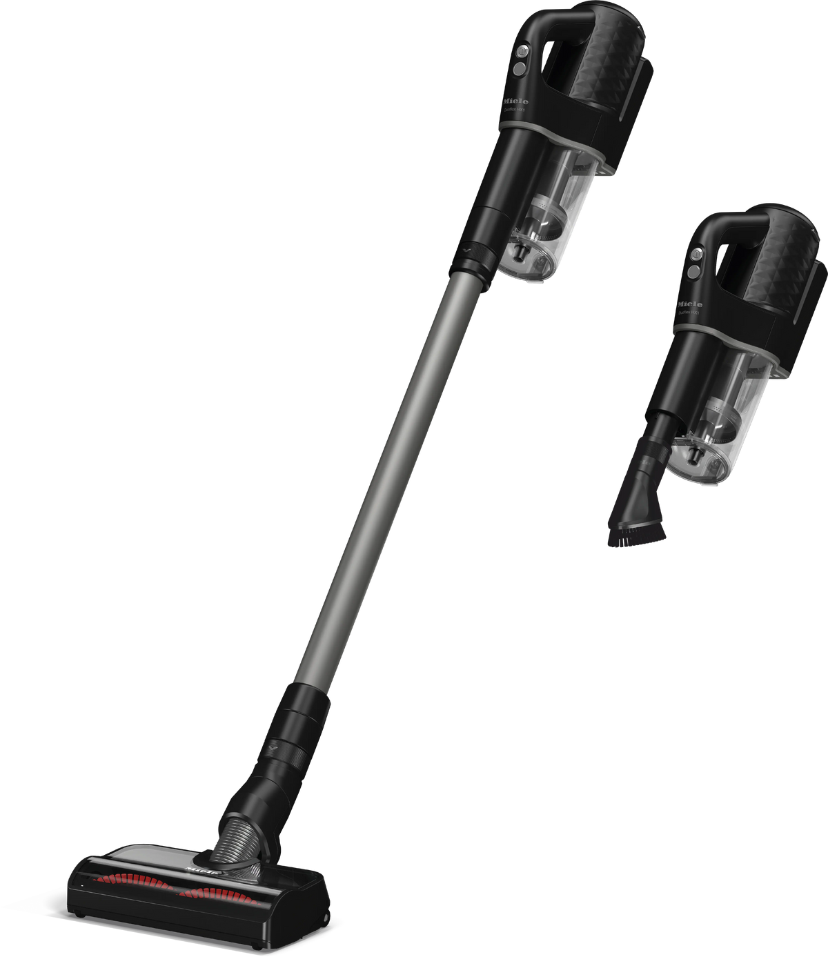 Aspirateur balais sans fil Miele Duoflex HX1 Cat & Dog (noir obsidien) — jusqu’à 55 min, 3,1 kg, filtration 99,99%, brosse poils d’animaux, SpeedLock Grab & Go, collecteur 0,3 L | Electro‑Choc