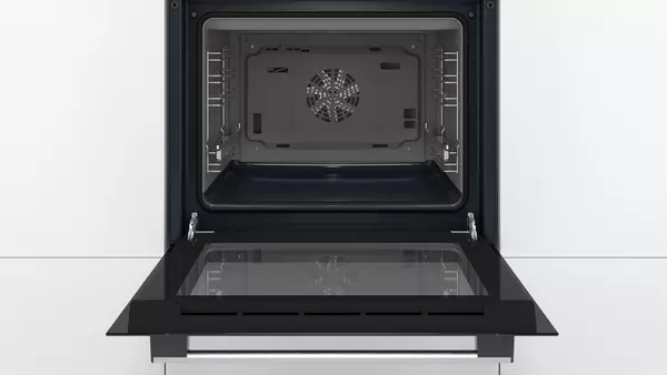Inbouw oven BOSCH HBF154ES0F Serie 2 — 66 L, 3D hetelucht, EcoClean Direct, Klasse A, Inox