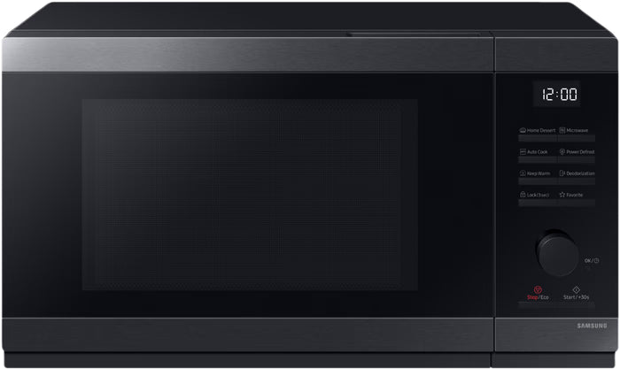 Micro-ondes Solo 32 L SAMSUNG MS32DG4504AGE1 (MW4000D) — 1000 W, CERAMIC INSIDE™, Power Defrost, Auto Cook & Menus auto, Eco Mode, commandes Tactile + Molette, design poignée encastrée | Electro‑Choc
