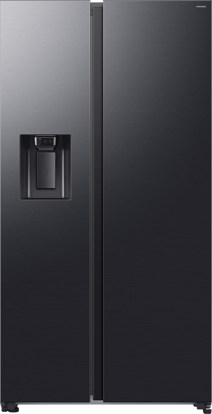 Réfrigérateur américain Samsung Bespoke AI RS70F66KBFEF — SpaceMax™ 634 L, classe B, 32 dB, Twin Cooling Plus™, distributeur eau & glace, Wi‑Fi SmartThings, Inox Noir | Electro‑Choc