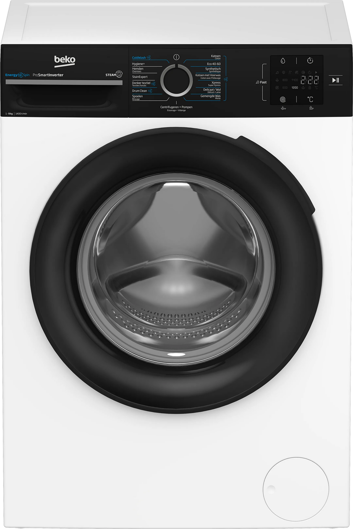 Wasmachine BEKO BM3WFT3941B - 9 kg - 1400 tpm - Stoom