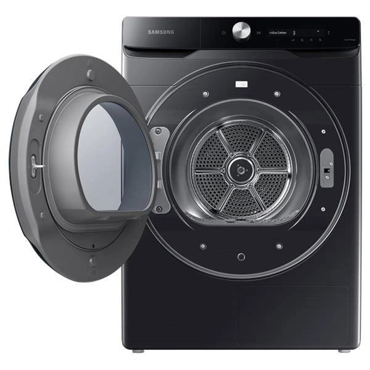 Sèche-linge pompe à chaleur Samsung DV16DG8600BVU3 — 16 kg, Hybrid Heat Pump, AI Dry, AI Control, SmartThings Wi‑Fi, Hygiene Care+, Pet Care, classe C, noir | Electro‑Choc