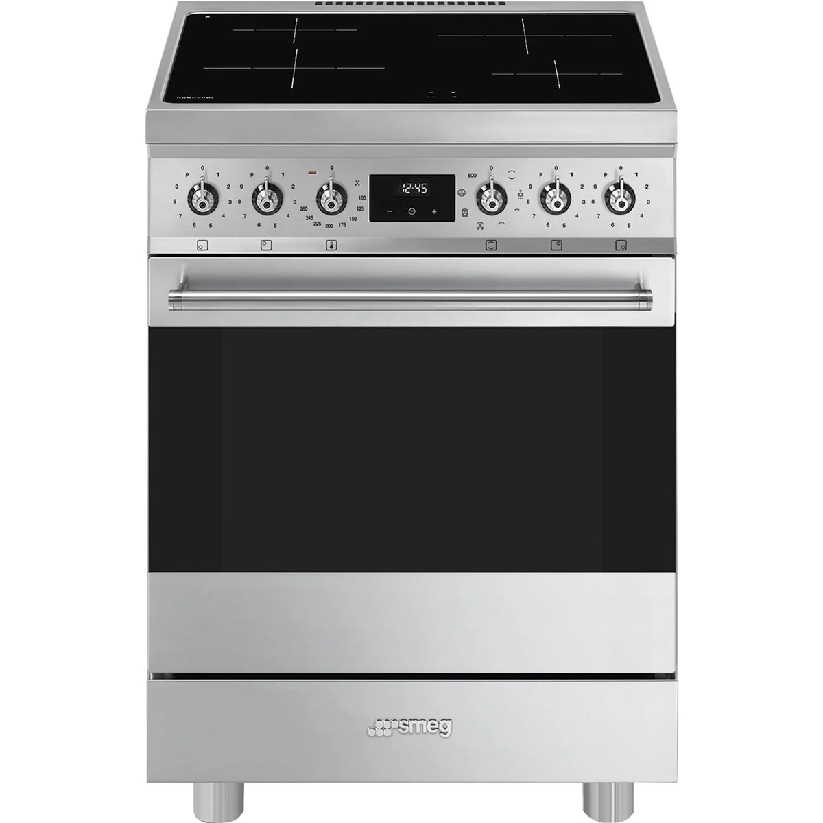 Centre de cuisson SMEG C6IMXM2 60 cm – Induction – Four multifonction 70 L – Classe A – Inox