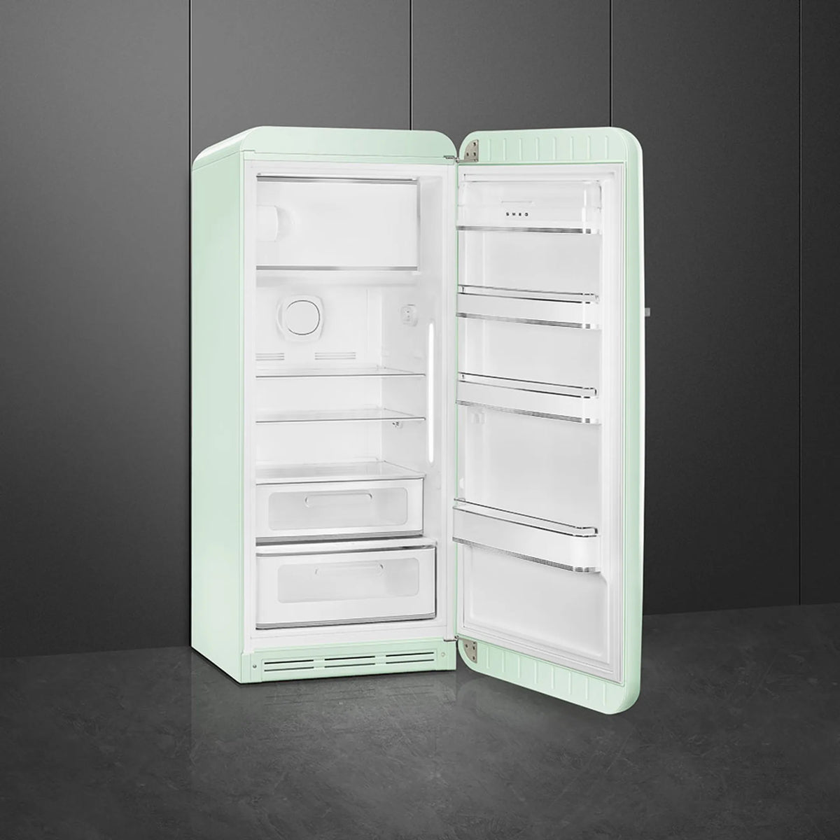 Réfrigérateur vintage SMEG FAB28RPG6 vert d’eau — Style Années 50, 270 L, classe C | Electro‑Choc