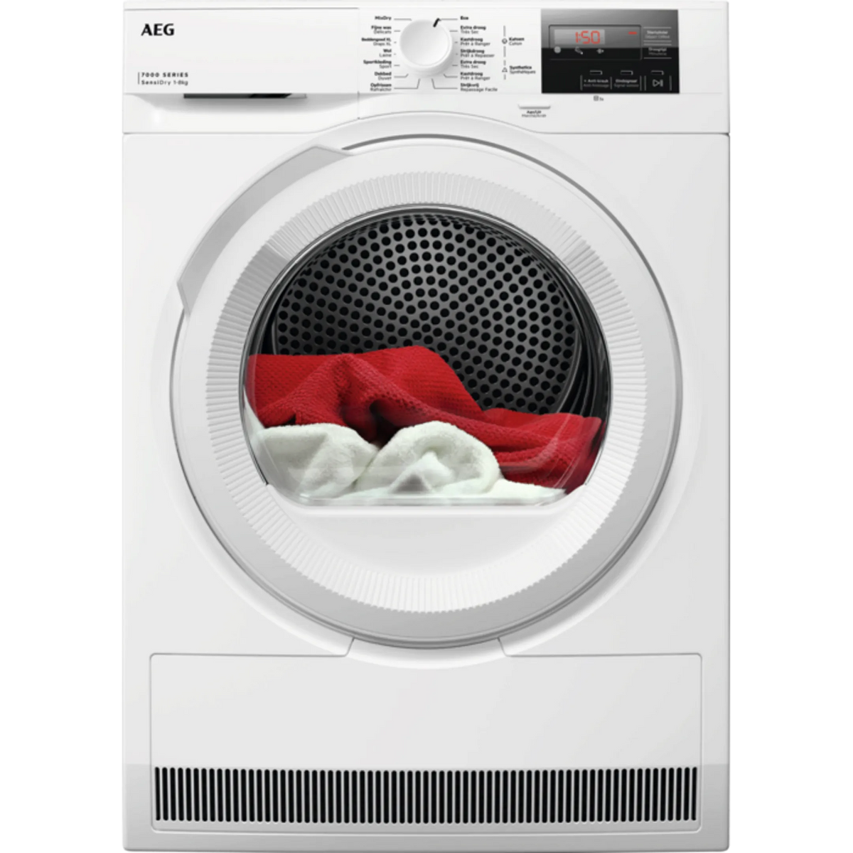 Sèche-linge pompe à chaleur AEG TR78220 (7000 SensiDry®) 8 kg — MixDry, PreciseDry, filtre EasyClean, 64 dB, classe D | Electro‑Choc