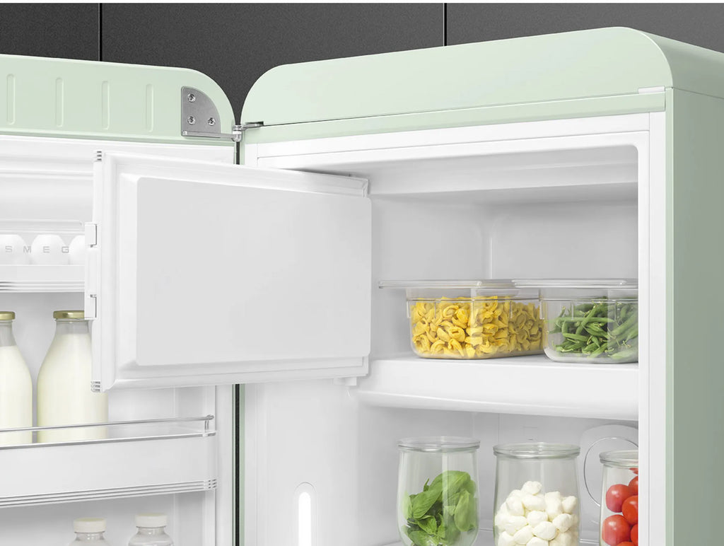 Réfrigérateur vintage SMEG FAB28LPG6 vert d’eau — Style Années 50, 270 L, classe C | Electro‑Choc