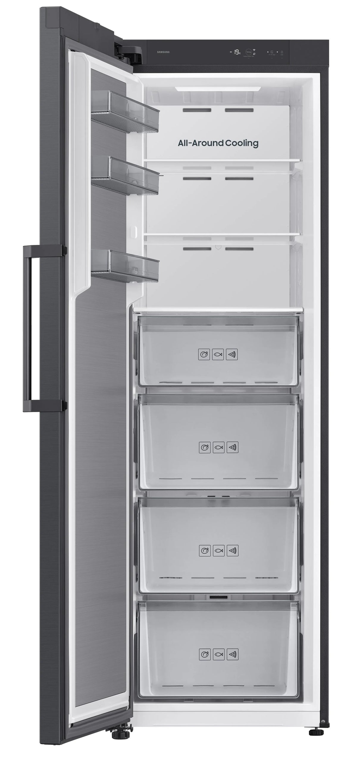 Congélateur 1 porte Samsung RZ70H32KEFEF Smart Conversion 323 L — No Frost, Wi-Fi, 36 dB, classe E, Gentle Black