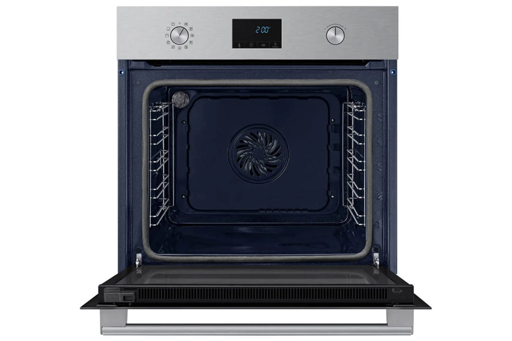 Four encastrable SAMSUNG NV68A1170BS/EF — 68 L — Pyrolyse — Chaleur tournante True Convection — Classe A — Porte triple vitrage — Inox 60 cm