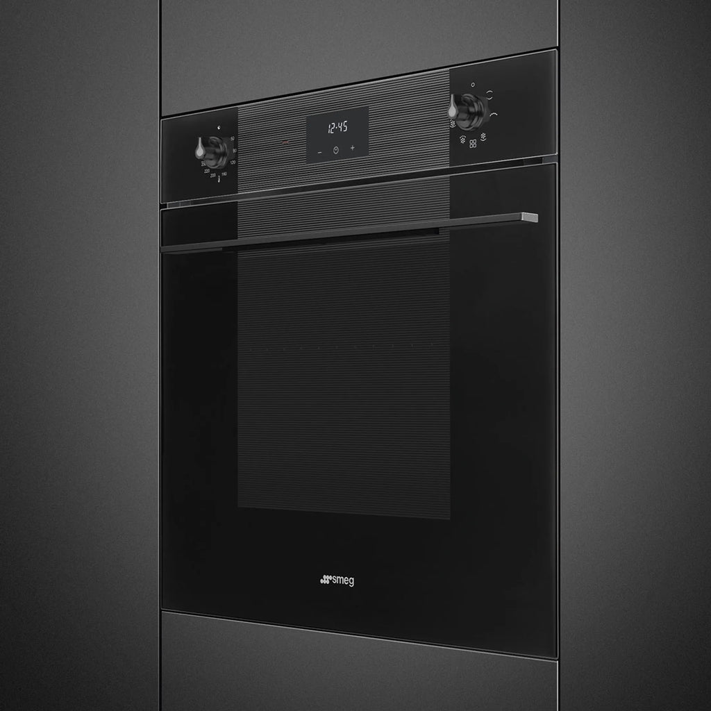 Four encastrable SMEG SF6100VB3 — 70 L, chaleur brassée, classe A, noir | Electro‑Choc