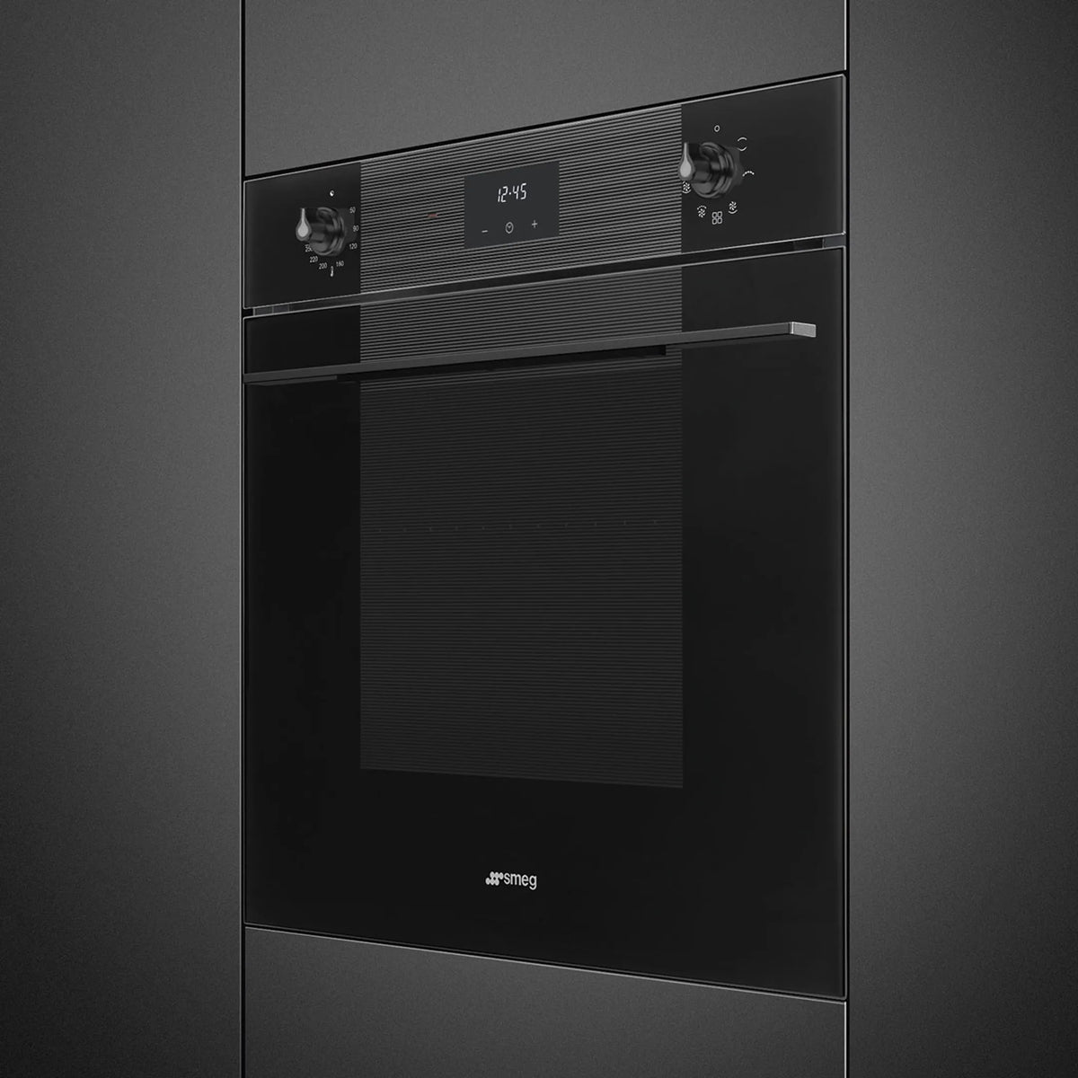 Four encastrable SMEG SF6100VB3 — 70 L, chaleur brassée, classe A, noir | Electro‑Choc