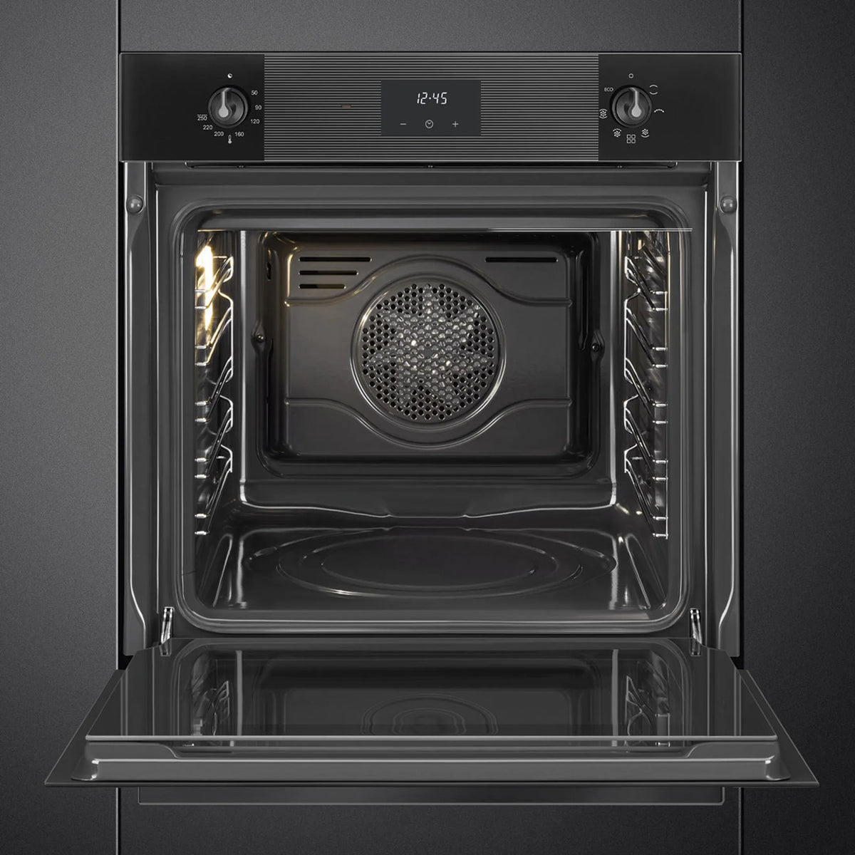 Four encastrable SMEG SF6100VB3 — 70 L, chaleur brassée, classe A, noir | Electro‑Choc