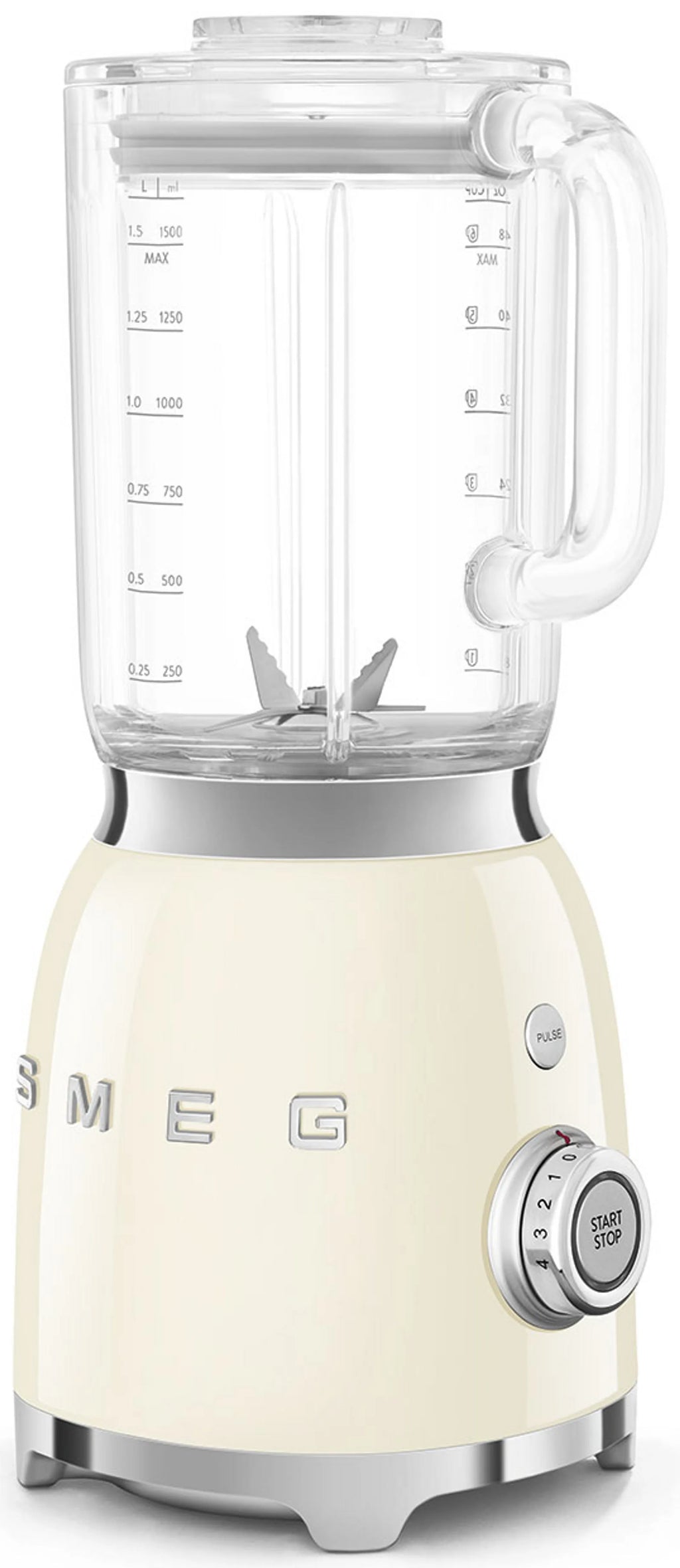 Blender SMEG BLF03 — Style Années 50 — 800 W — Bol 1,5 L Tritan™ Renew — 4 vitesses + programmes
