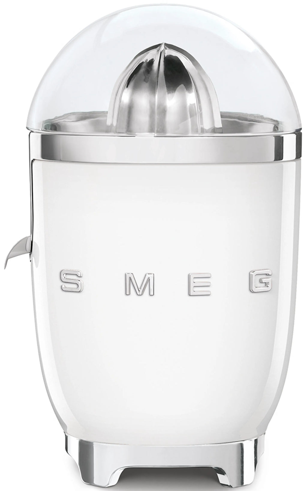 Presse‑agrumes SMEG CJF11 — Style Années 50 — 70 W — Bec anti‑goutte — Filtre inox