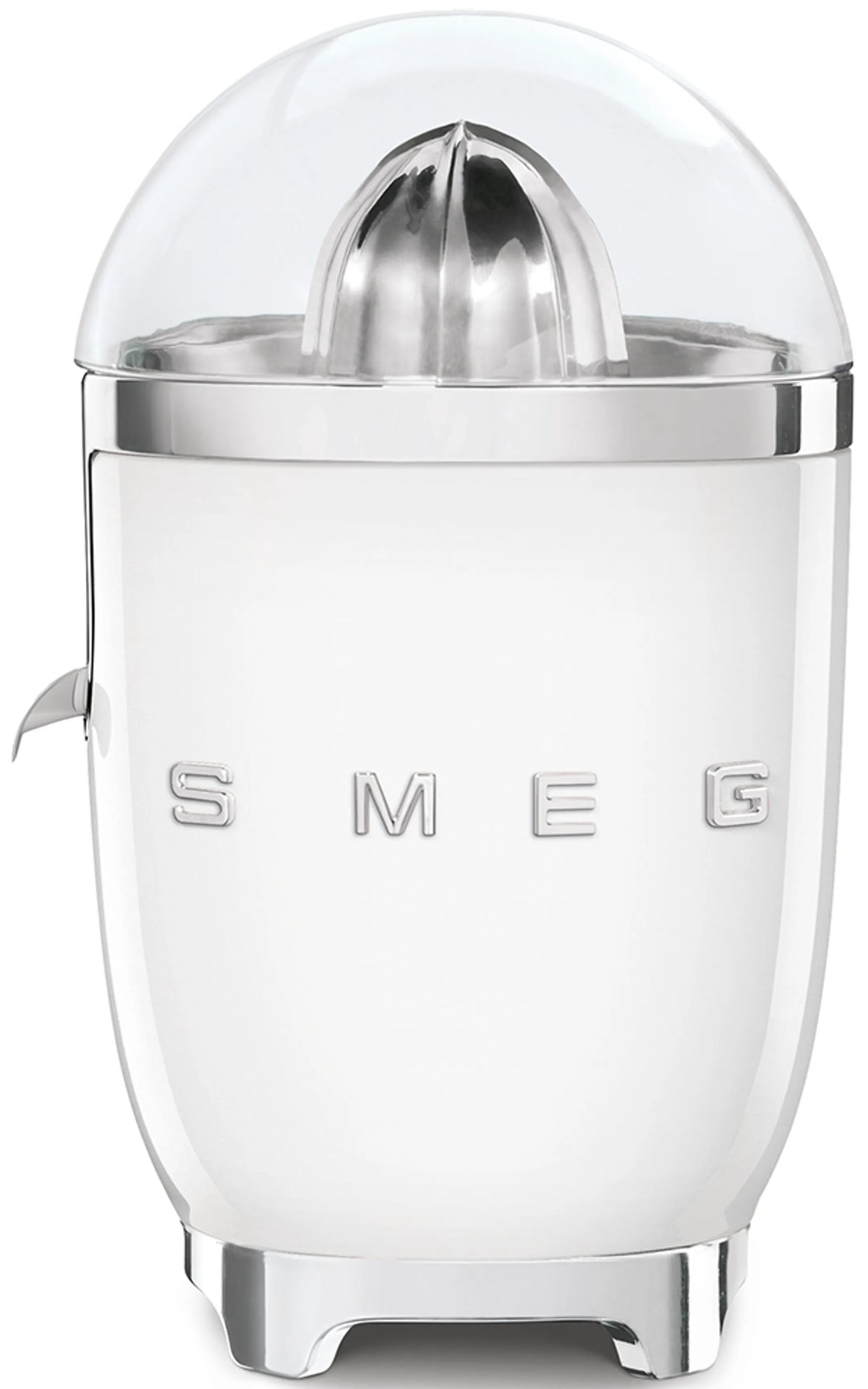 Presse‑agrumes SMEG CJF11 — Style Années 50 — 70 W — Bec anti‑goutte — Filtre inox
