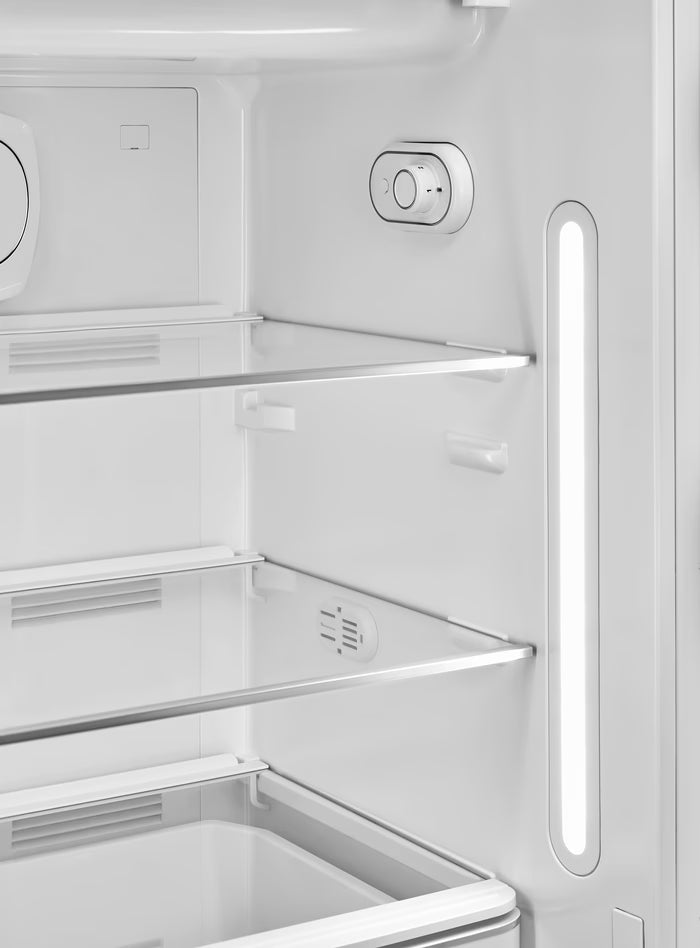 Réfrigérateur vintage SMEG FAB28RBL6 noir — Style Années 50, 270 L, classe C | Electro‑Choc