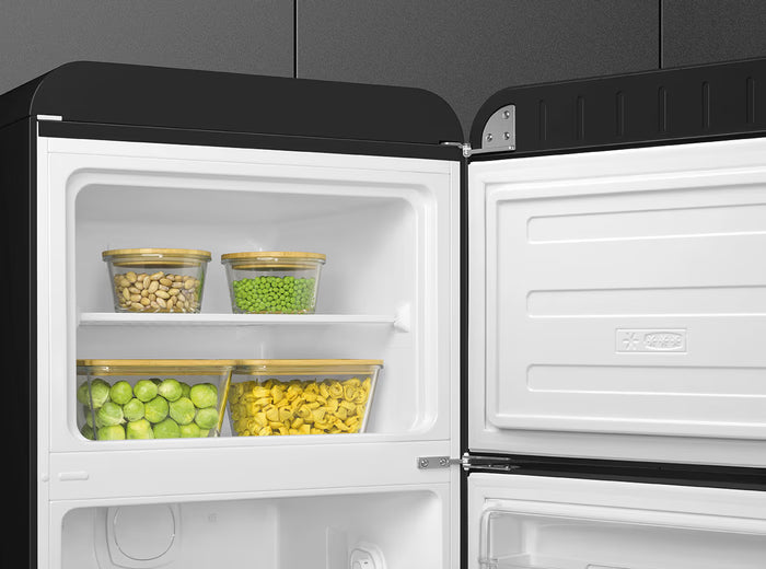 Réfrigérateur 2 portes SMEG FAB30RBL6 Années 50 (Noir) — 294 L, Classe C, 34 dB, Inverter | Electro‑Choc