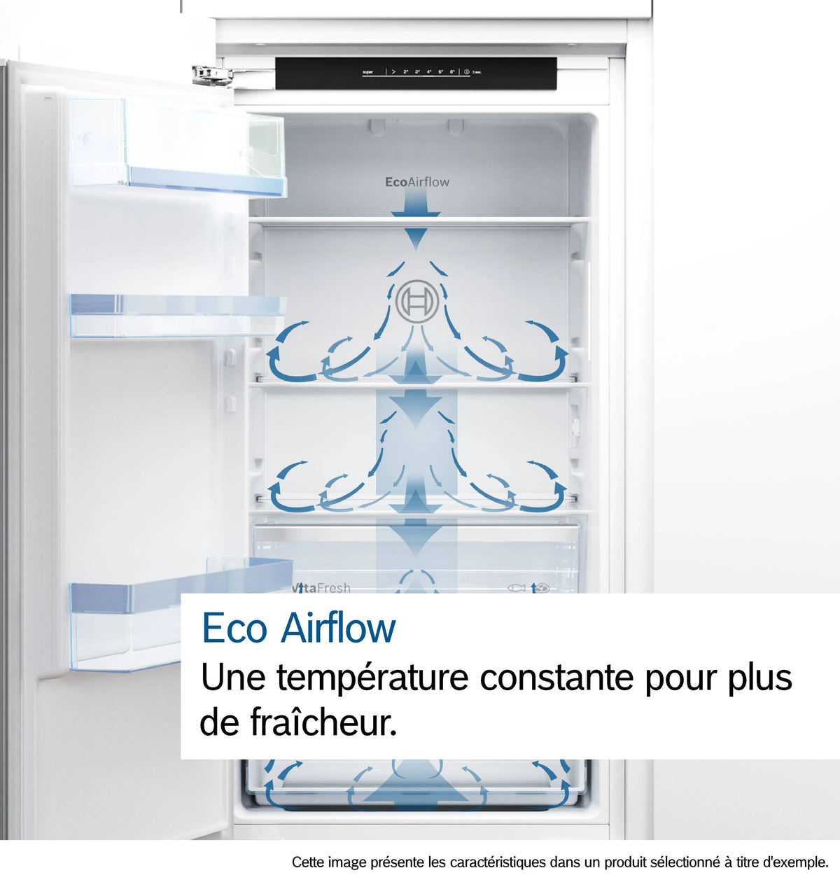 Réfrigérateur combiné intégrable BOSCH KIN865SE0 Série 2 — 260 L, NoFrost, MultiBox XXL, Niche de 177 cm, Eco Airflow, Classe E | Electro‑Choc