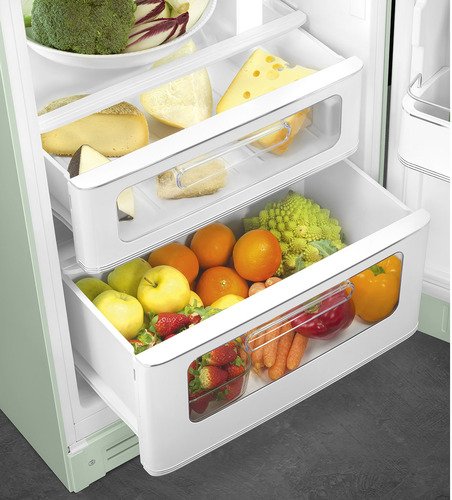 Réfrigérateur 2 portes SMEG FAB30RPG6 Années 50 (Vert d’Eau) — 294 L, Classe C, 34 dB, Inverter | Electro‑Choc
