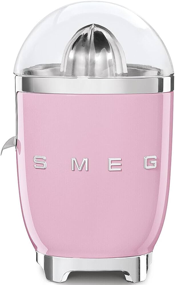 Presse‑agrumes SMEG CJF11 — Style Années 50 — 70 W — Bec anti‑goutte — Filtre inox