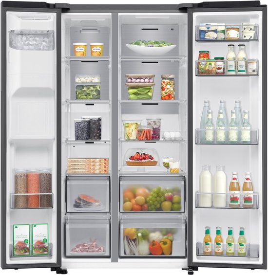 Réfrigérateur américain Samsung RS70F66KBTEF 634 L – Classe B – Twin Cooling Plus™ – SmartThings – Distributeur d'eau & glaçons