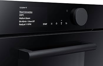 Four compact vapeur encastrable SAMSUNG Infinite Line™ NQ50T8939BK/EF — 50 L, Steam Combi (Full Steam + Ajout de vapeur), Dual Fan, Wi‑Fi SmartThings, A+, écran TFT 4,3" | Electro‑Choc