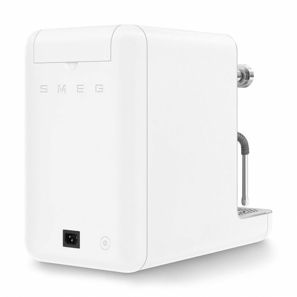 Machine expresso SMEG EMC02WHMEU Collezione — 15 bars — Triple Thermoblock — Porte‑filtre 58 mm — Blanc mat