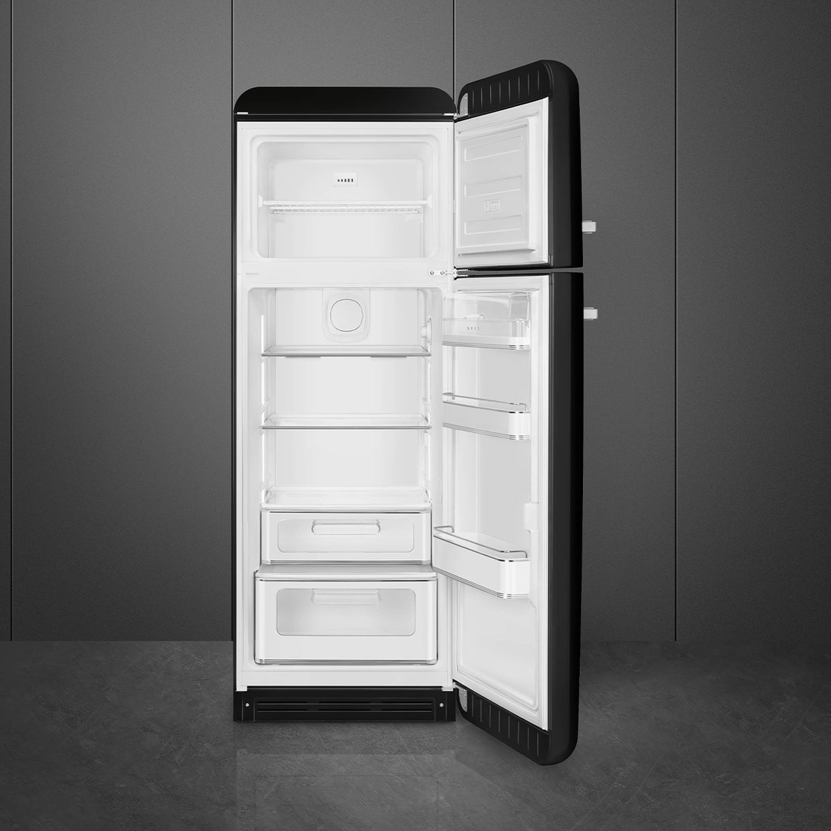 Réfrigérateur 2 portes SMEG FAB30RBL6 Années 50 (Noir) — 294 L, Classe C, 34 dB, Inverter | Electro‑Choc