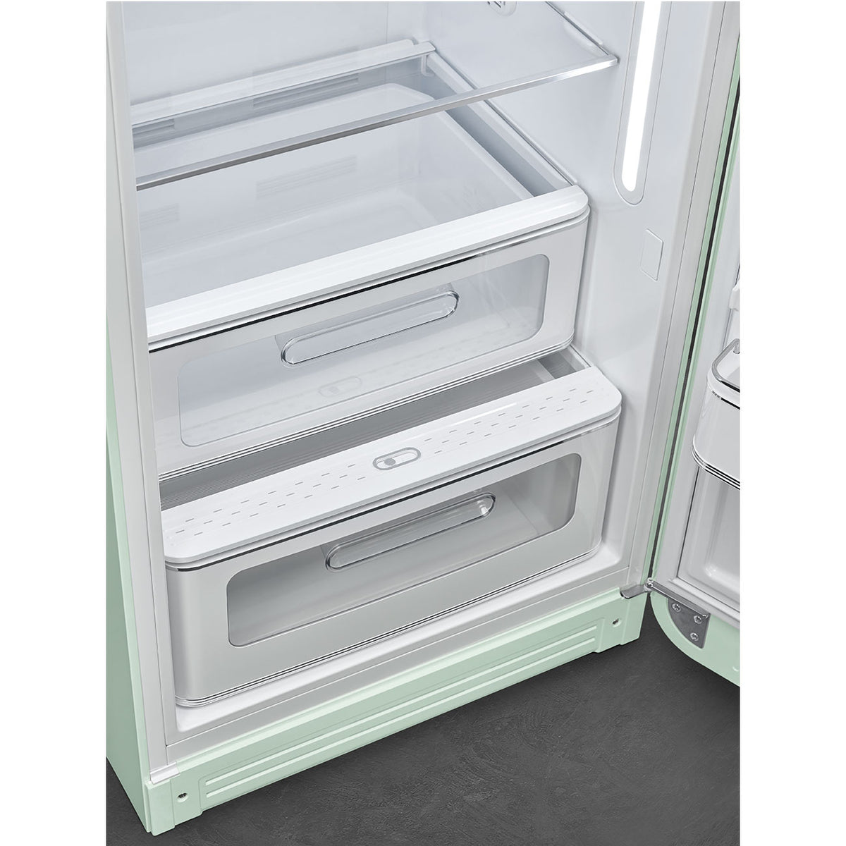 Réfrigérateur vintage SMEG FAB28RPG6 vert d’eau — Style Années 50, 270 L, classe C | Electro‑Choc