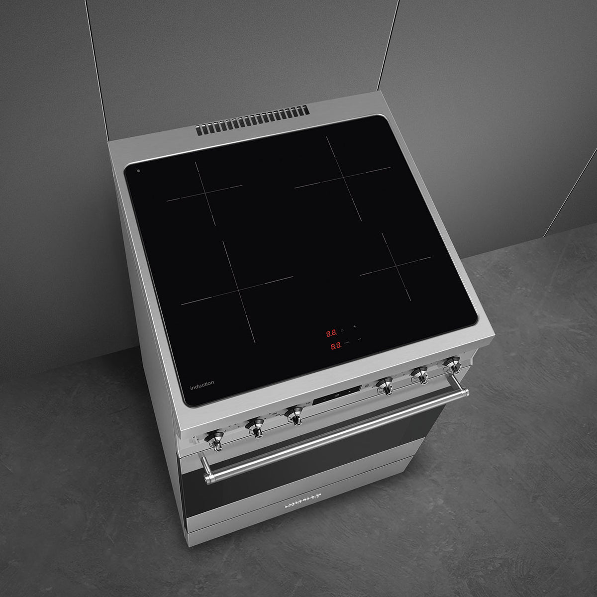 Centre de cuisson SMEG C6IMXM2 60 cm – Induction – Four multifonction 70 L – Classe A – Inox