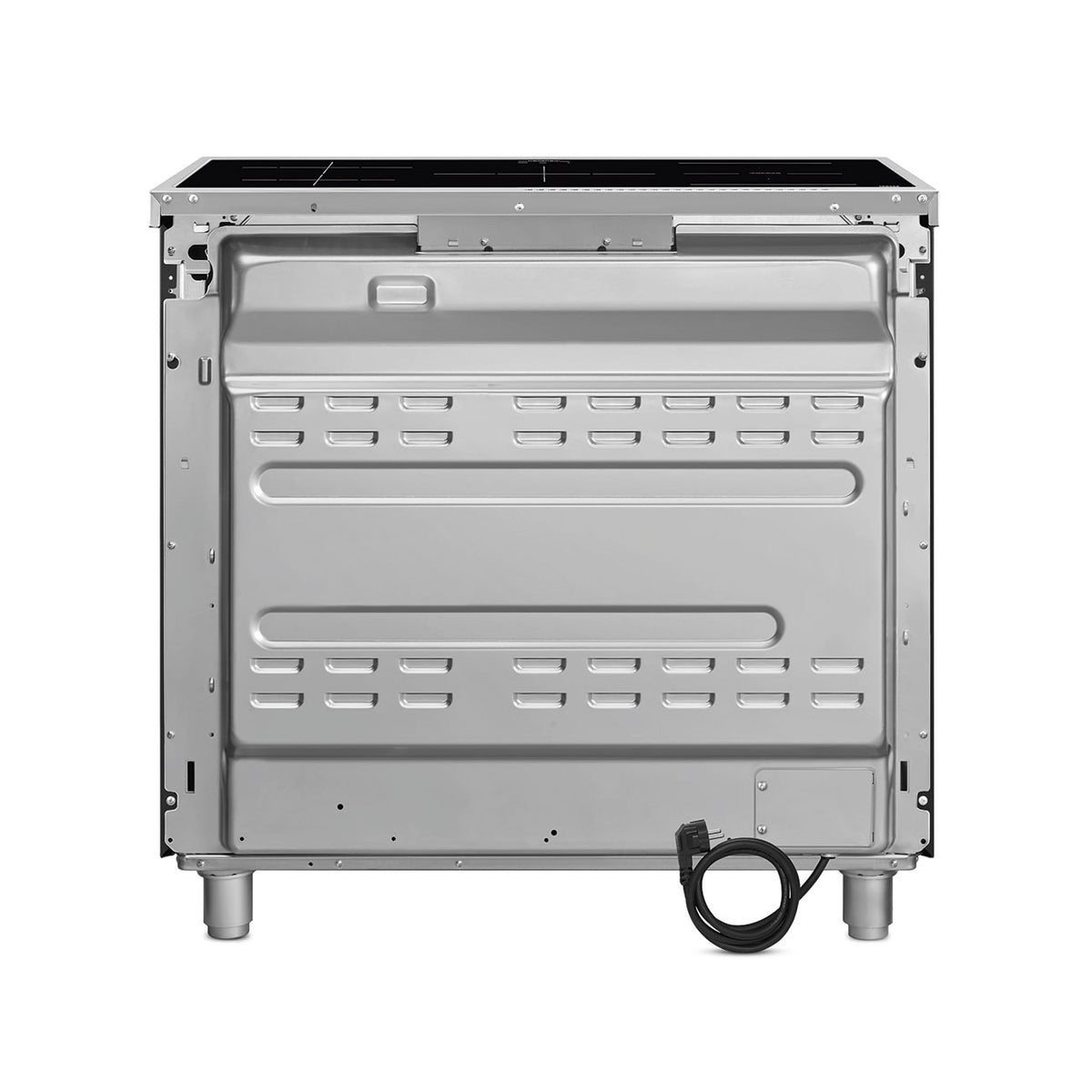Cuisinière induction Smeg C9IMMB2 90 cm noir mat et inox — Grand four 115 L, 5 foyers Booster, Multizone, Vapor Clean, classe A