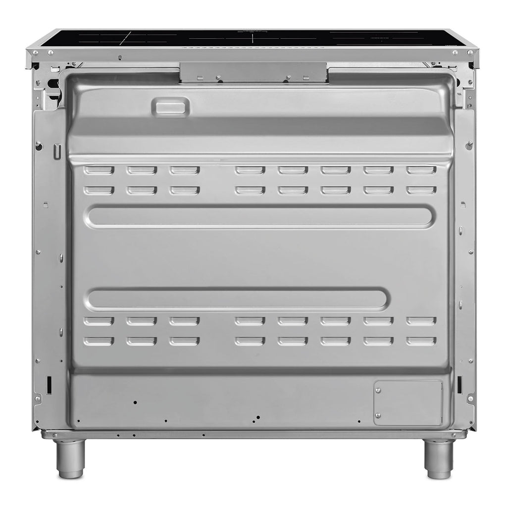 Cuisinière induction Smeg C9IMX2 90 cm inox — Grand four multifonction 115 L, 5 foyers Booster, Multizone, Vapor Clean, classe A