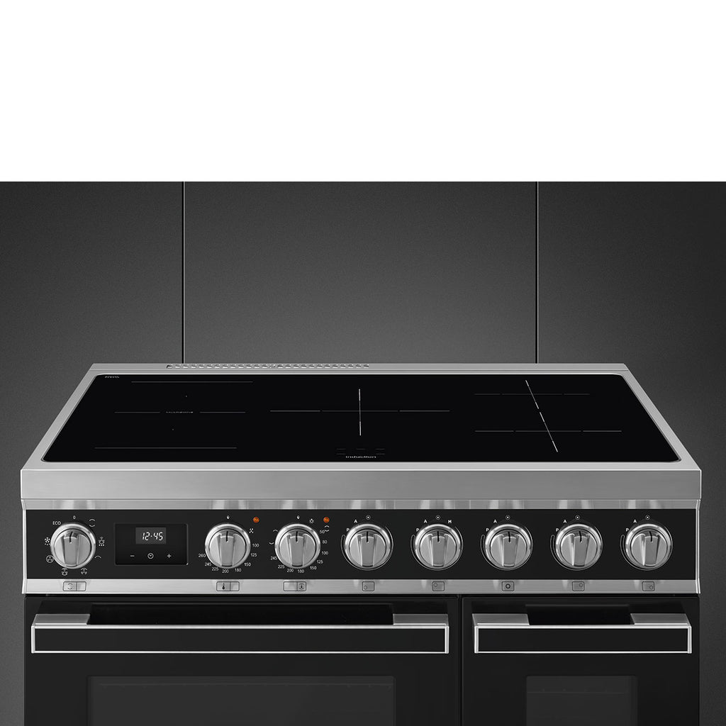 Piano de cuisson SMEG CPF92IMBL Portofino 90 cm – Induction – 2 fours électriques – Noir