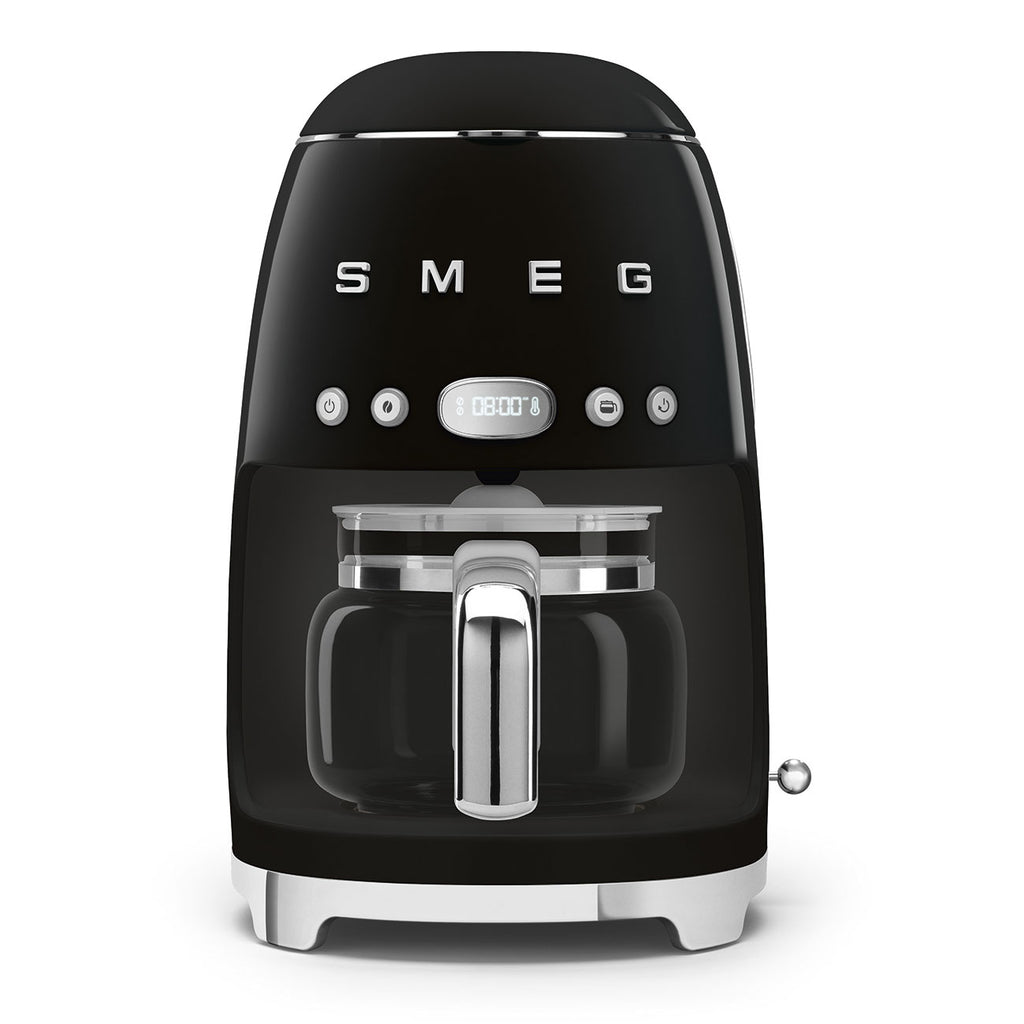 Machine à café filtre SMEG DCF02 Années 50 — 10 tasses, fonction Arôme, départ programmé, maintien au chaud