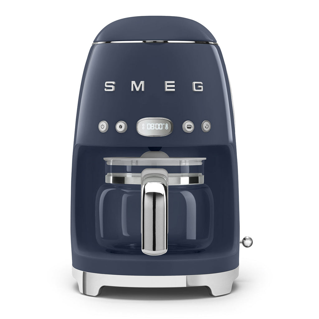 Machine à café filtre SMEG DCF02 Années 50 — 10 tasses, fonction Arôme, départ programmé, maintien au chaud