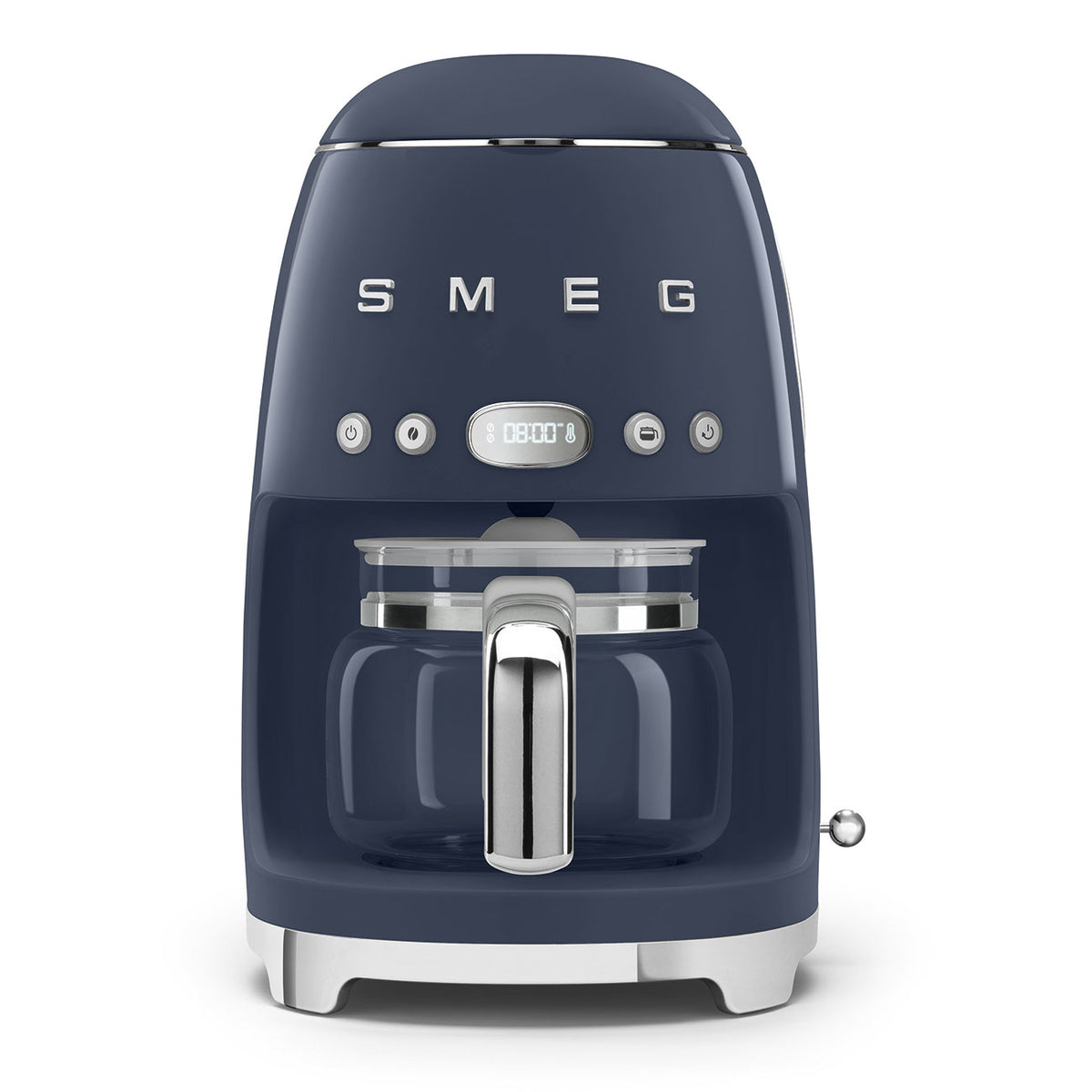 Machine à café filtre SMEG DCF02 Années 50 — 10 tasses, fonction Arôme, départ programmé, maintien au chaud