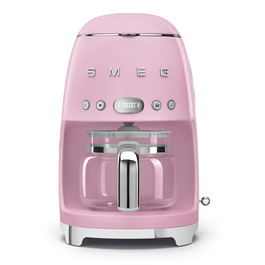 Machine à café filtre SMEG DCF02 Années 50 — 10 tasses, fonction Arôme, départ programmé, maintien au chaud