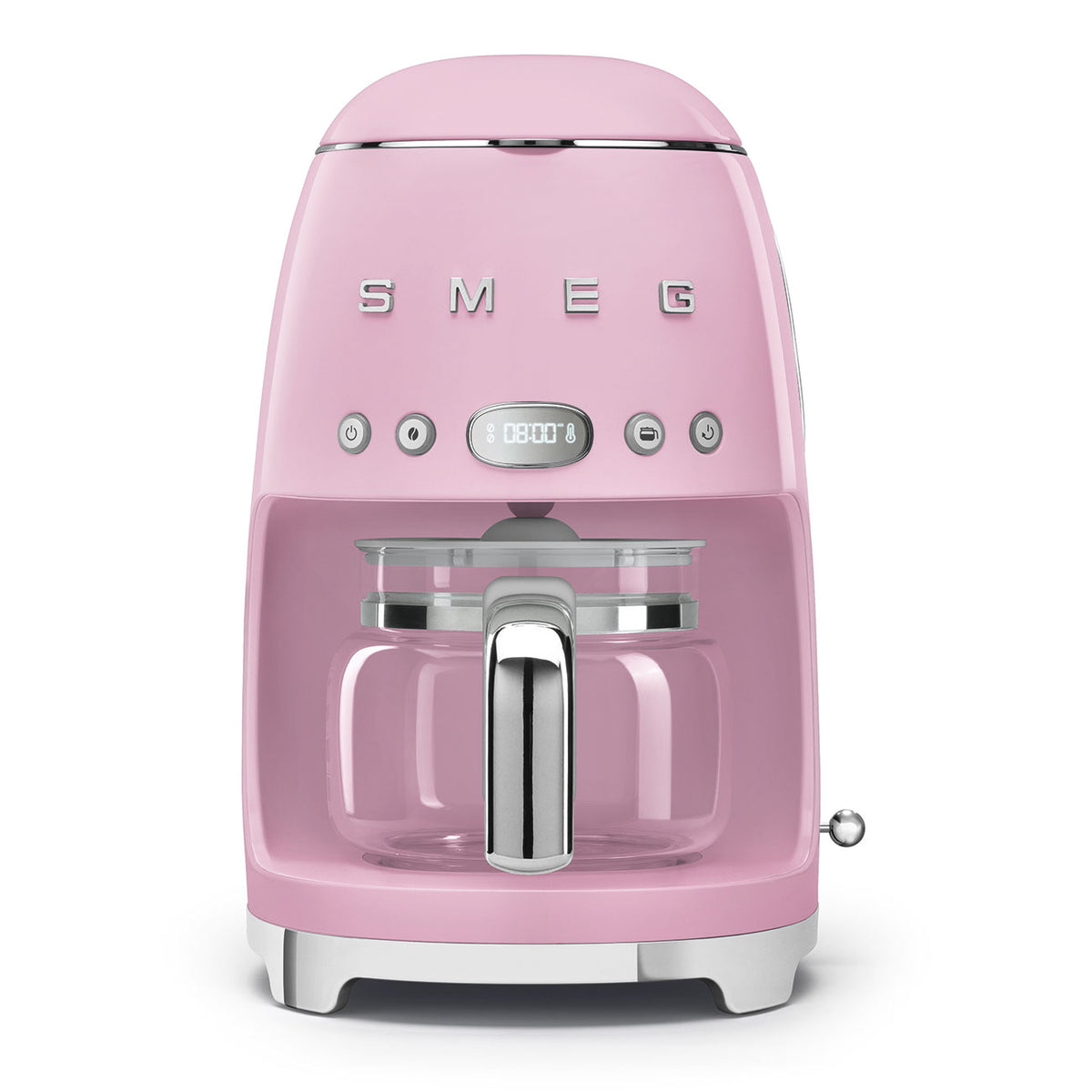 Machine à café filtre SMEG DCF02 Années 50 — 10 tasses, fonction Arôme, départ programmé, maintien au chaud