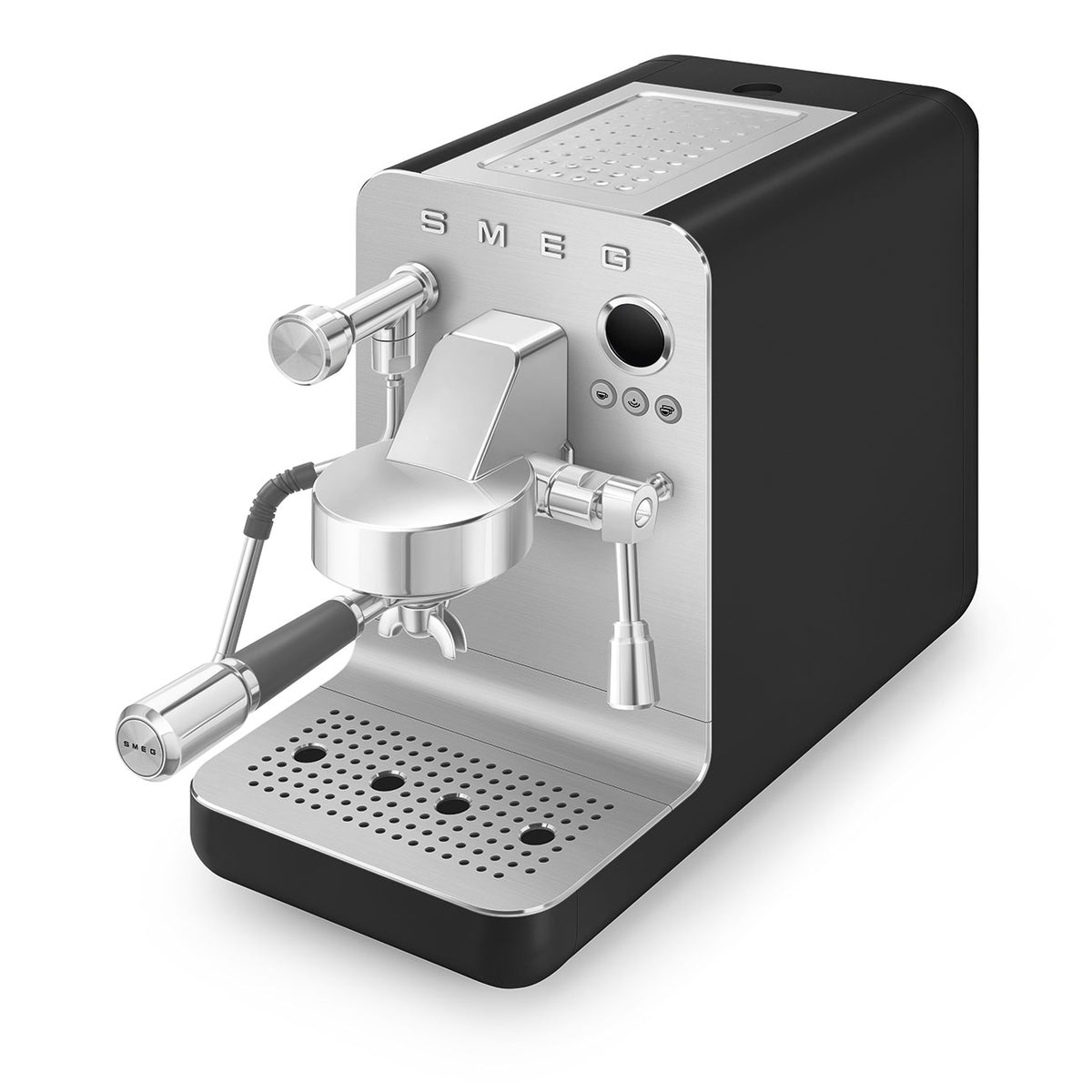Machine expresso SMEG EMC02BLMEU Collezione — 15 bars — Triple Thermoblock — Porte‑filtre 58 mm — Noir mat