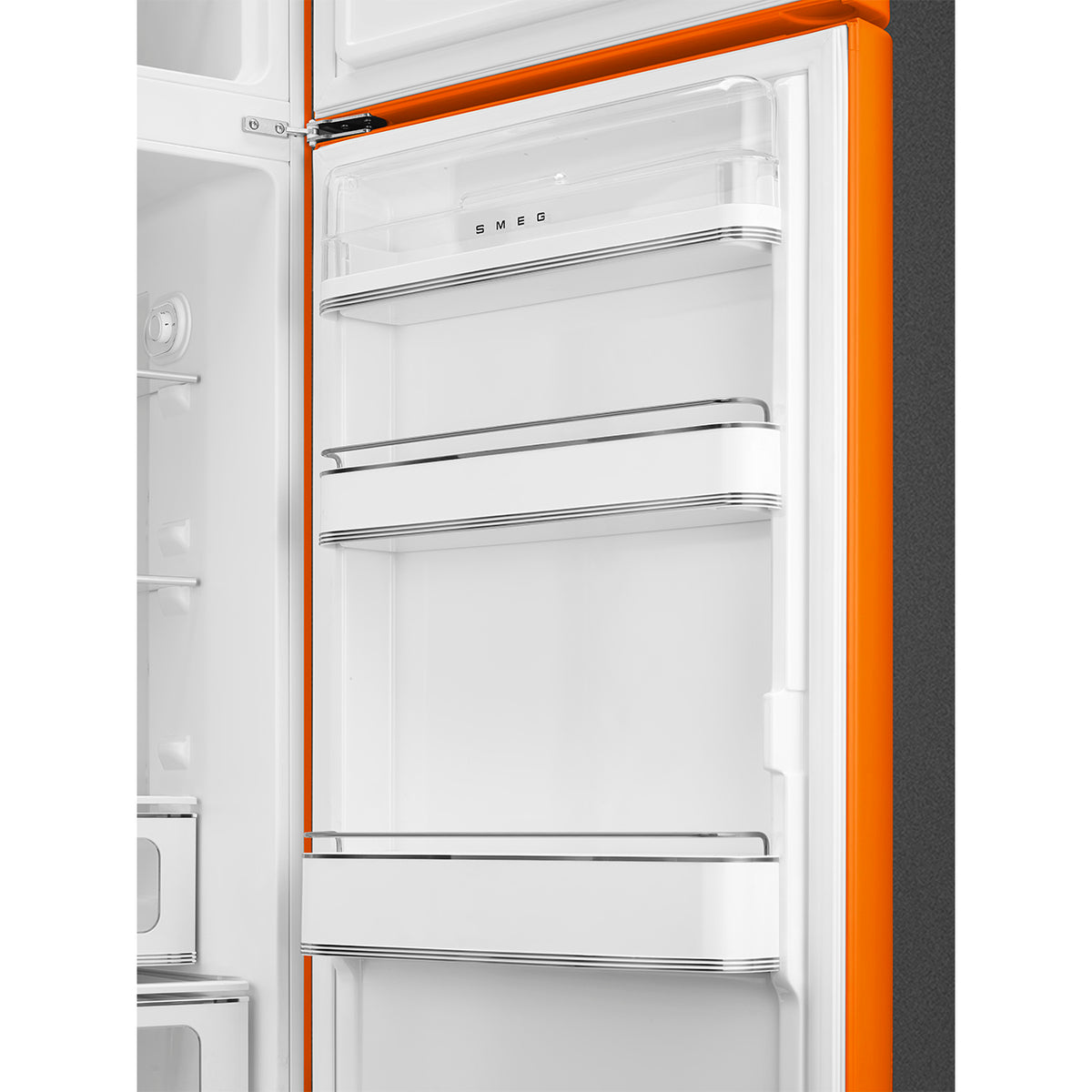 Réfrigérateur 2 portes Smeg FAB30ROR6 orange — 294 L, congélateur 72 L, classe C, design Années 50
